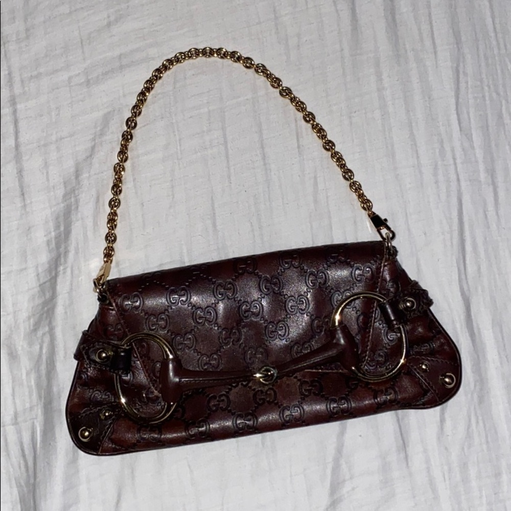 GUCCI burgundy mini purse